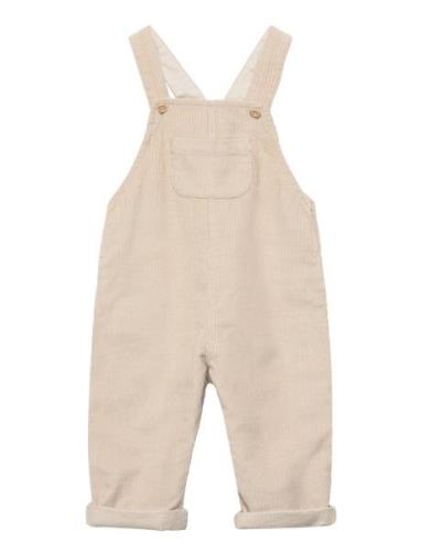 Trousers Bib Cord Bottoms Dungarees Beige Lindex