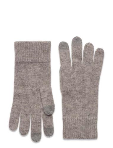 Touch Gloves Accessories Gloves Finger Gloves Grey Davida Cashmere