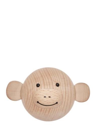 Mini Hook - Monkey Home Storage Hooks & Knobs Hooks Beige OYOY MINI