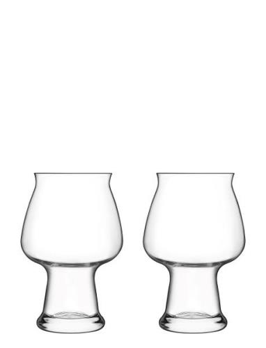 Ølglas Cider Birrateque 50 Cl 2 Stk. Klar Home Tableware Glass Beer Gl...