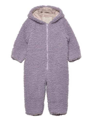 Pile Suit Bambi Outerwear Fleece Outerwear Fleece Coveralls Purple Whe...