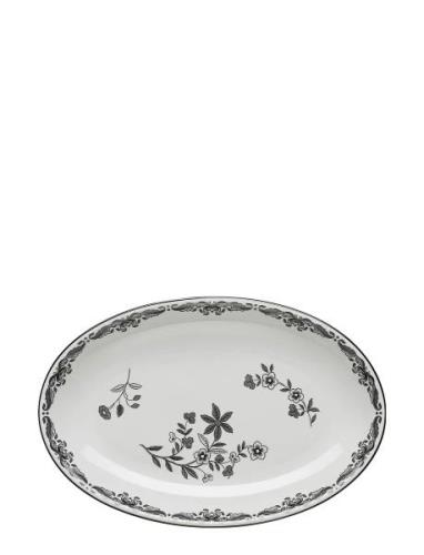 East India Black Oval Serving Dish 33X22 Cm Home Tableware Serving Dis...