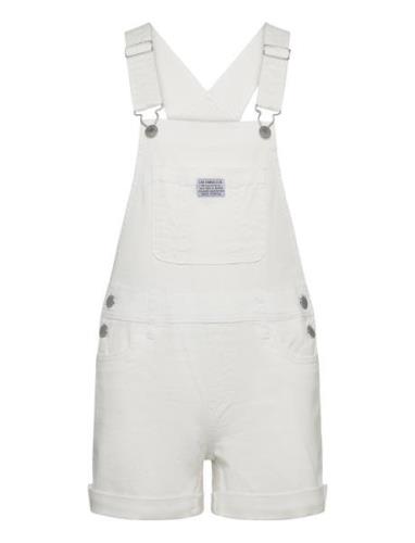 Levi's Classic Shortalls Bottoms Dungarees White Levi's