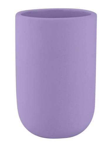 Lotus Tumbler Home Decoration Bathroom Interior Toothbrush Holder Purp...