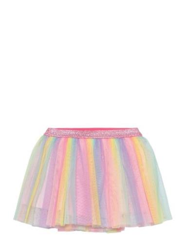 Skirt Mesh Rainbow Dresses & Skirts Skirts Tulle Skirts Multi/patterne...