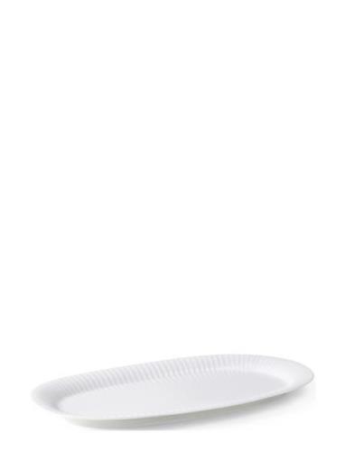 Hammershøi Ovalt Serveringsfad 40X22.5 Hvid Home Tableware Serving Dis...