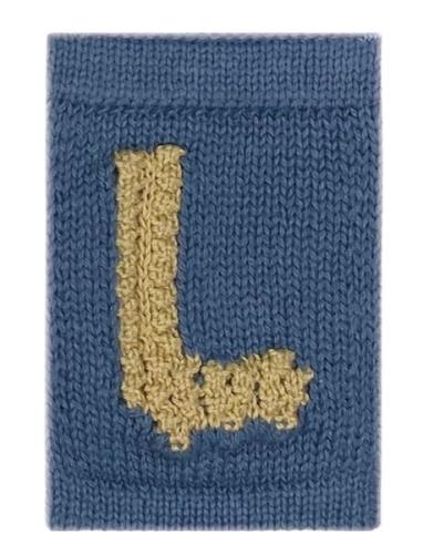 Knitted Letter L, Blue Home Kids Decor Decoration Accessories-details ...