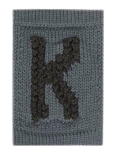 Knitted Letter K, Blue Home Kids Decor Decoration Accessories-details ...