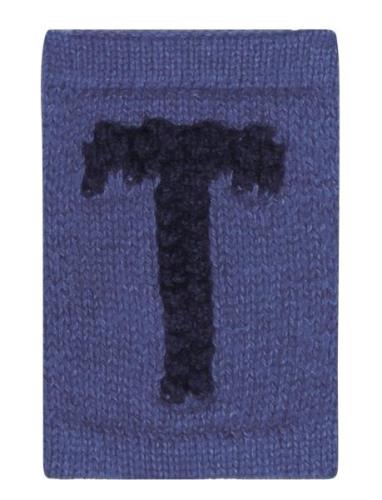 Knitted Letter T, Blue Home Kids Decor Decoration Accessories-details ...