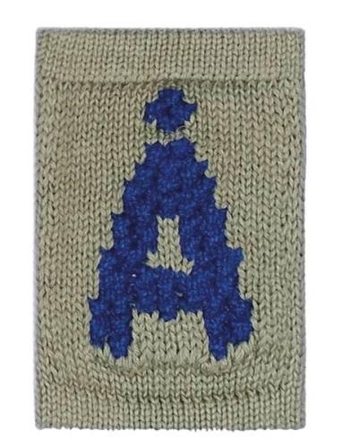 Knitted Letter Å, Blue Home Kids Decor Decoration Accessories-details ...