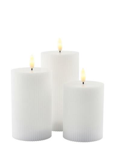 Smilla 3 Stk Set Rechargable Home Decoration Candles Led Candles White...