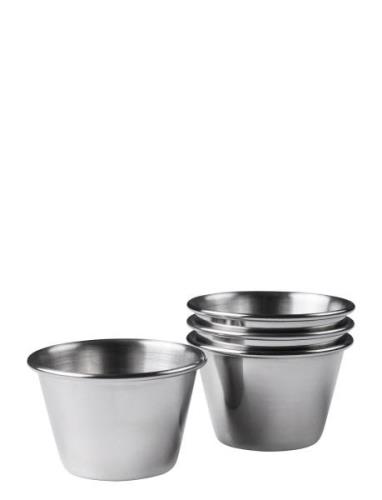 Dipskål 4 Stk. Home Kitchen Baking Accessories Mixing Bowls Silver Hol...