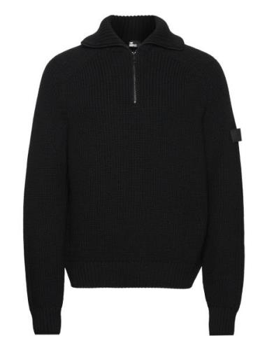 Pull Designers Knitwear Half Zip Jumpers Black The Kooples