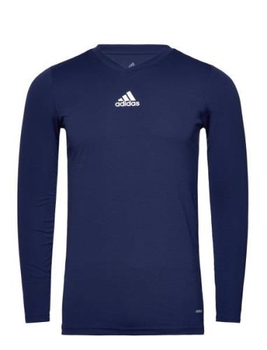 Team Base Tee Y Sport T-shirts Long-sleeved T-Skjorte Navy Adidas Perf...