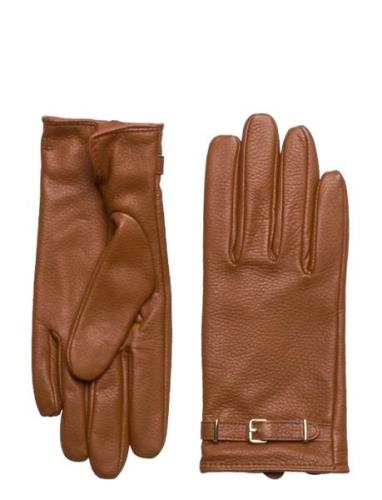 Belted Glove-Glove Accessories Gloves Finger Gloves Beige Lauren Ralph...