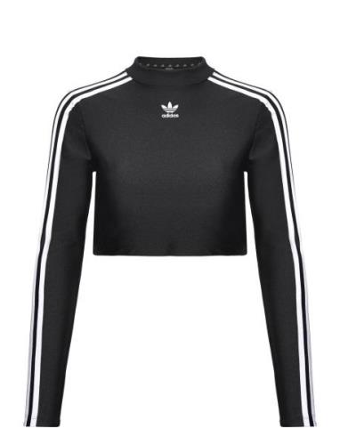 3 S Cropped Ls Sport Crop Tops Long-sleeved Crop Tops Black Adidas Ori...