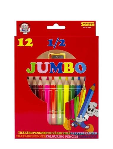 Träfärgp 1/2 Jumbo 12-P Toys Creativity Drawing & Crafts Drawing Colou...