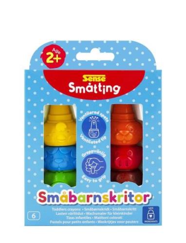 Småtting Småbarnskrita 6-P Toys Creativity Drawing & Crafts Drawing Co...