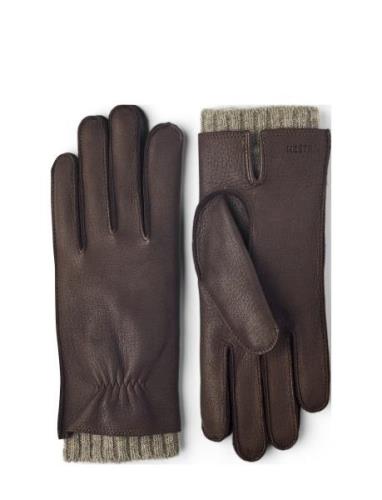 Signe Accessories Gloves Finger Gloves Brown Hestra