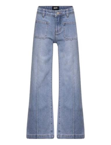 Adina Bottoms Jeans Bootcut Jeans Blue Molo