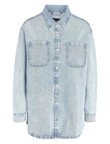 Nmalva L/S Denim Shacket Az352Lb Noos Tops Shirts Denim Shirts Blue NO...