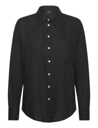 Shirt Magda Linen Blend Tops Shirts Linen Shirts Black Lindex