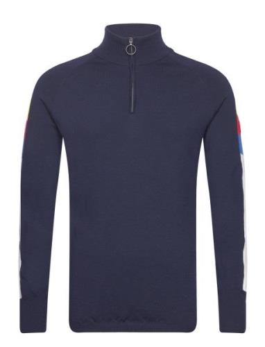 Varden Zipup Designers Knitwear Half Zip Jumpers Navy We Norwegians