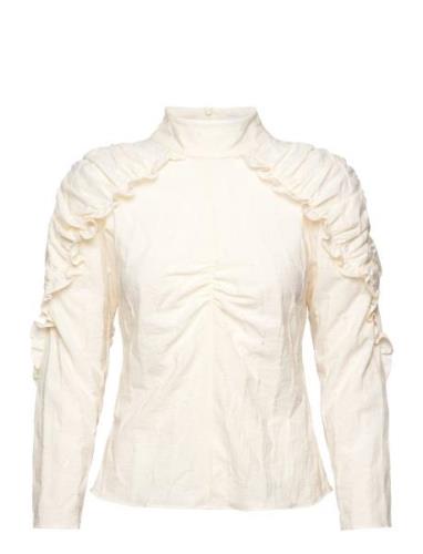 Helene Designers Blouses Long-sleeved Cream Hofmann Copenhagen