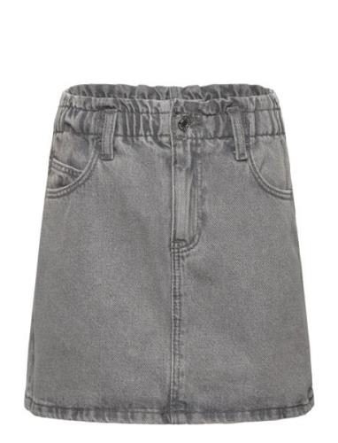 Paperbag Denim Skirt Dresses & Skirts Skirts Denim Skirts Grey Mango