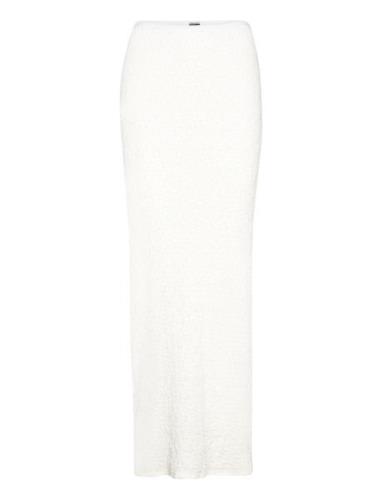 Structure Maxi Skirt Skirts Maxi Skirts White Gina Tricot