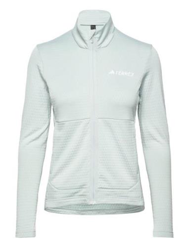 W Mt Lt Fl Ja Sport Women Sport Clothing Sport Fleeces & Midlayers Gre...