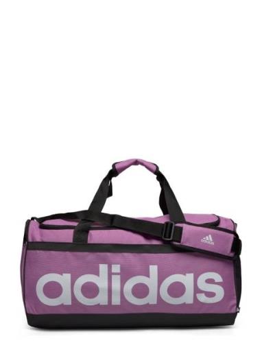 Linear Duffel M Sport Men Sport Training Bags Sport Gym Bags Pink Adid...