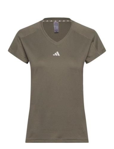 Aeroready Train Essentials Minimal Branding V-Neck T-Shirt Sport Women...