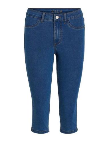 Vijeggy Ana Rw Capri Jeggins Bottoms Trousers Capri Trousers Blue Vila