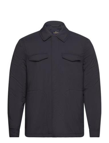 Wyke Shirt Jacket Designers Jackets Padded Jackets Navy Morris