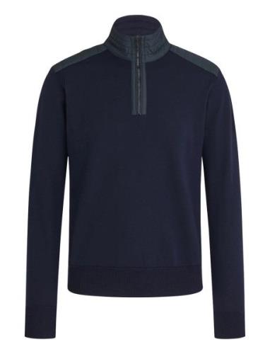 Kilmington Quarter Zip Jumper Designers Knitwear Half Zip Jumpers Navy...