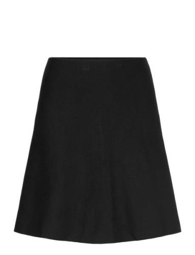 Srhenrietta Short Skirt Knit Skirts Short Skirts Black Soft Rebels