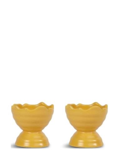 Ellen Egg Cup, 2-Pcs Home Tableware Bowls Egg Cups Yellow Sagaform