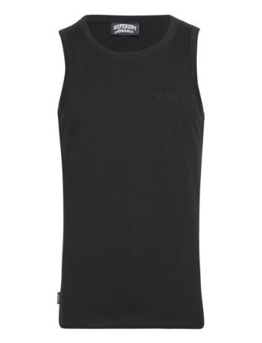 Essential Logo Vest Ub Tops T-shirts Sleeveless Black Superdry