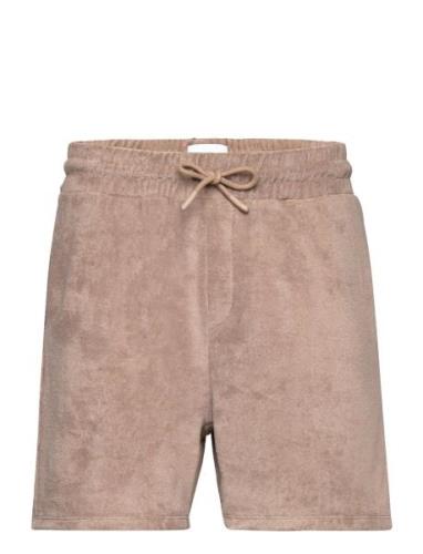 Nb Terry Shorts Cashmere Designers Shorts Casual Beige Nikben