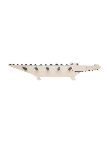 Crocodile Coat Rack Home Kids Decor Storage Hooks & Hangers Cream OYOY...