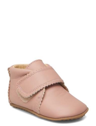 Beginners? Velcro Scallops Shoes Pre-walkers - Beginner Shoes  Pink Po...