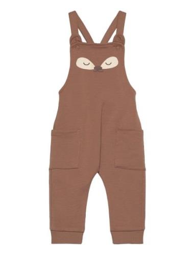 Dungerees W Placement Print An Bottoms Dungarees Brown Lindex