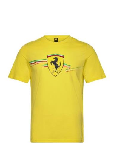 Ferrari Race Big Shield Tee Sport Men Men Sports Clothes Sport Tops Sp...