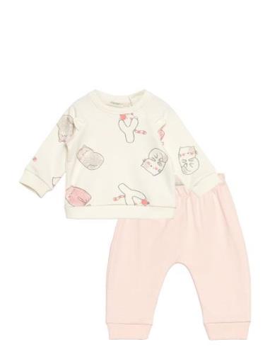 Set Sweater+Trousers Sets Sets With Long-sleeved T-shirt Pink United C...