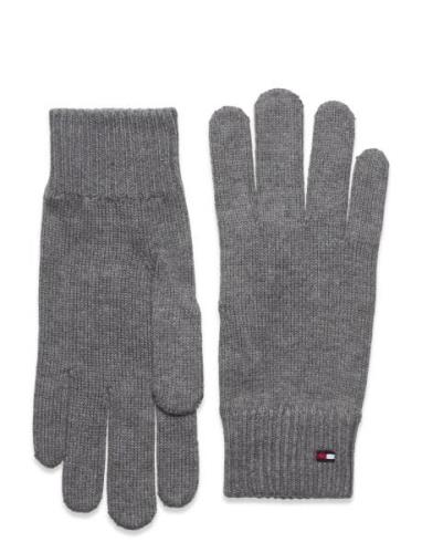 Essential Flag Gloves Accessories Gloves Finger Gloves Grey Tommy Hilf...