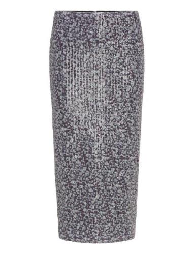 Midi Pencil Skirt Skirts Knee-length & Midi Skirts Grey ROTATE Birger ...