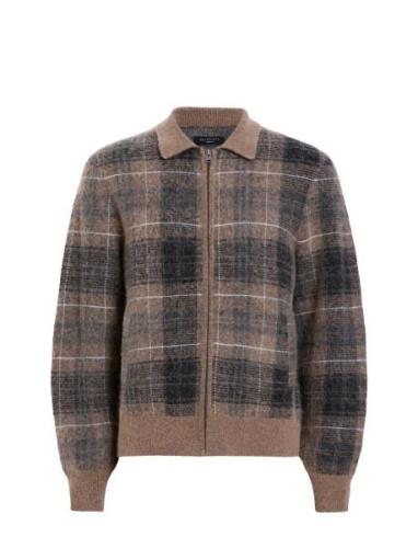 Robbie Cardigan Tops Knitwear Cardigans Brown AllSaints