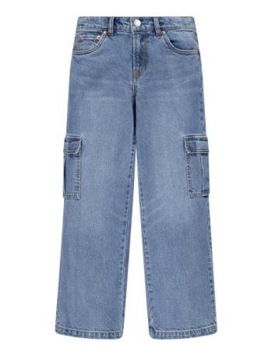 Levi's® Wide Leg Cargo Organic Pants Bottoms Jeans Loose Jeans Blue Le...