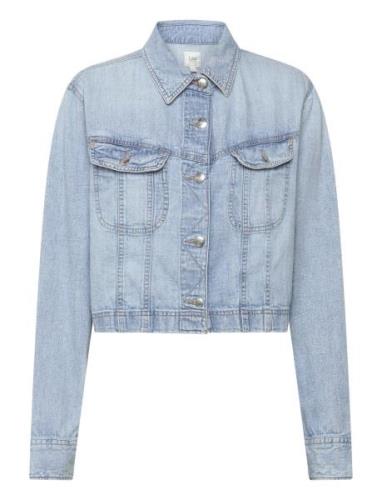 Cropped Rider Shirt Tops Shirts Denim Shirts Blue Lee Jeans